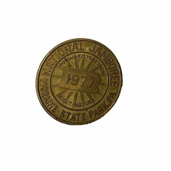 1977 Moraine State Park, PA National Boy Scout Jamboree Medallion Token - Picture 1 of 5